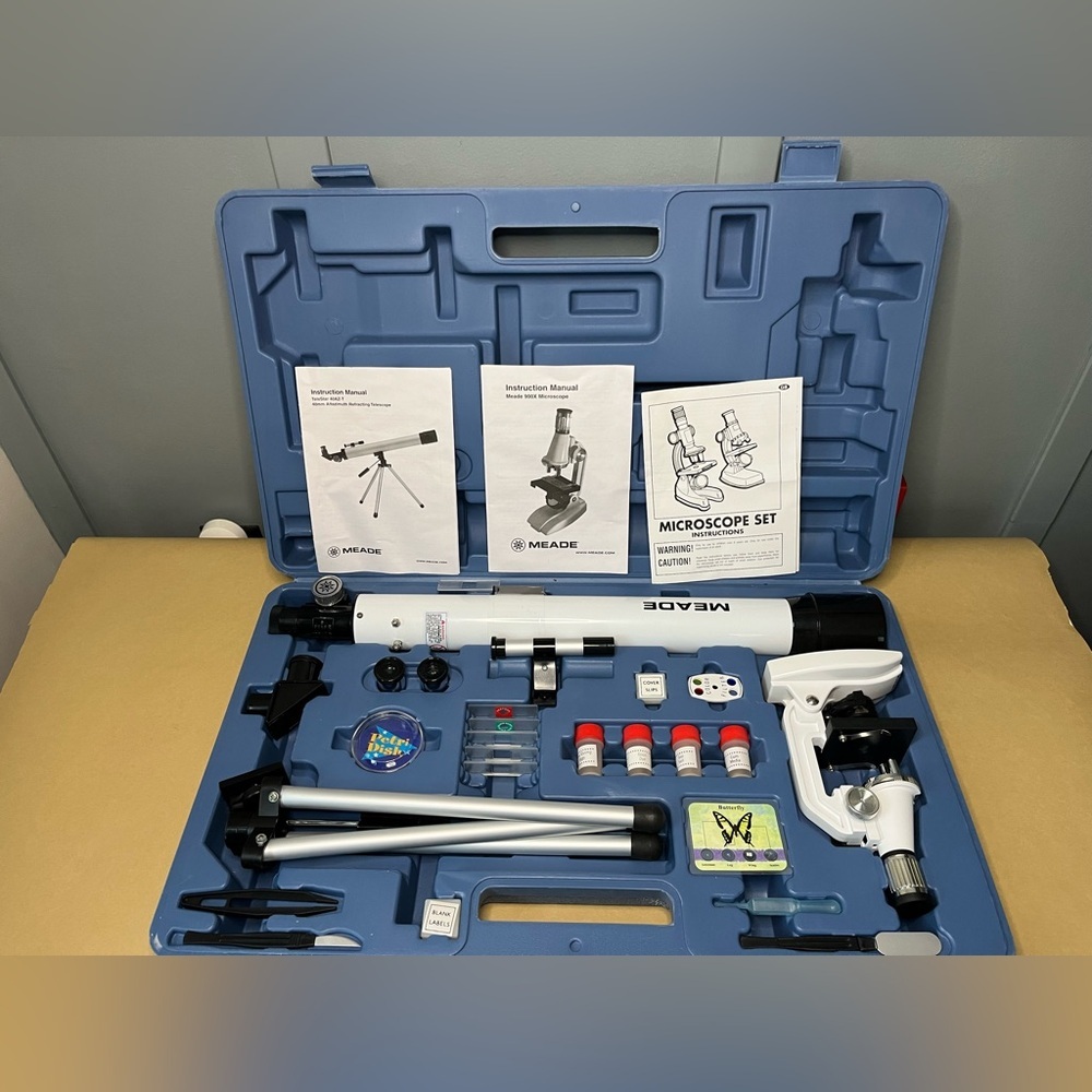 Meade Telescope and Microscope Kit w/ Original Case Excellent Condition! RARE!